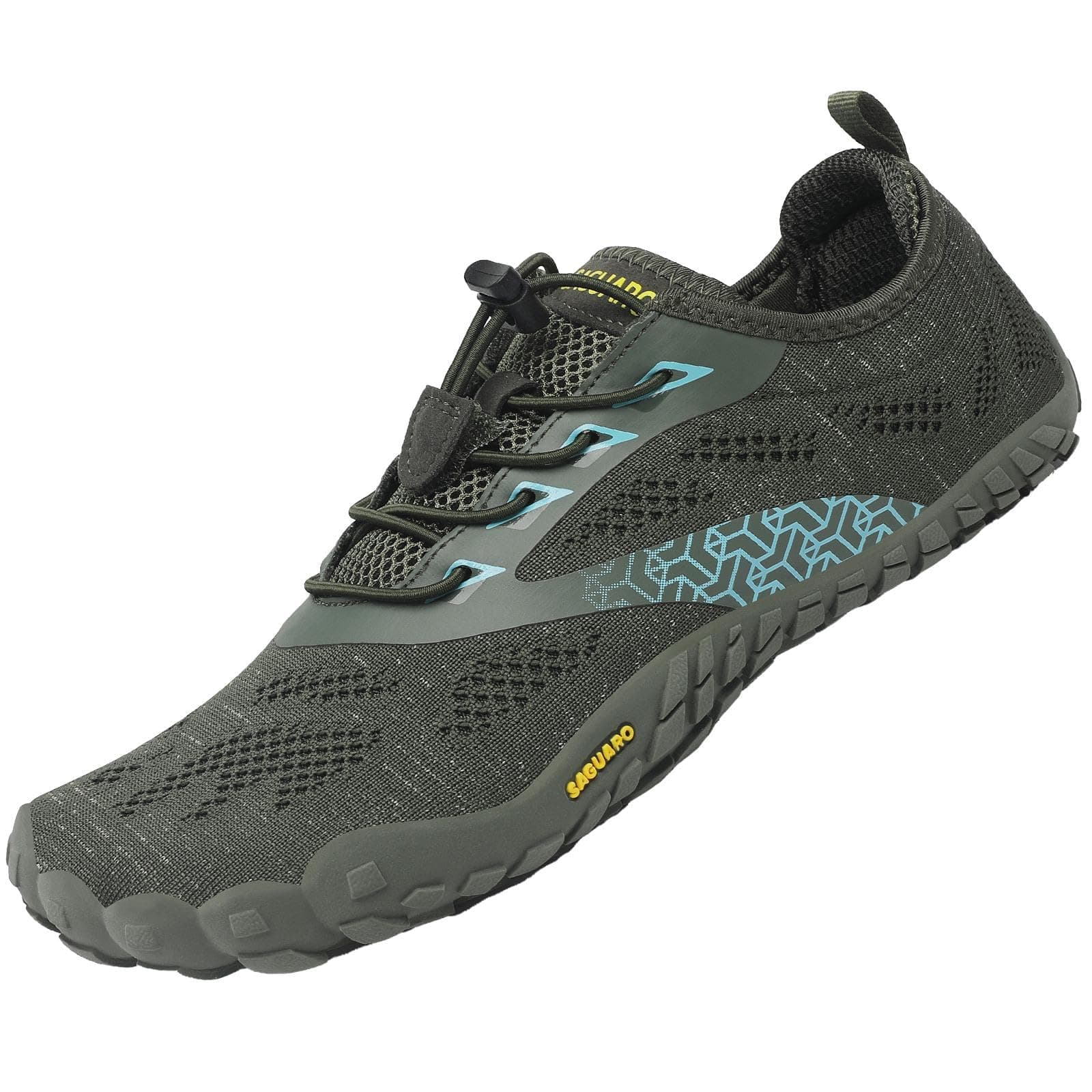 SAGUARO Unisex Barfußschuhe Atmungsaktiv Leichte Fitnessschuhe Breiter Zehenbox 44 EU Stricken Grün Angebot bei HelloDeals