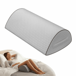 pozico Kniekissen für Seitenschläfer – ergonomisches Bein- und Lagerungskissen aus Memory Foam, Beinkissen für Knie, Hüfte & Rücken, druckentlastend, mit waschbarem Bezug und Tragegriff Grau Angebot bei HelloDeals