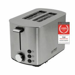 TZS First Austria Toaster | Edelstahl | 2 Scheiben | 850W | 7 Stufen | Warmhaltefunktion | abnehmbarer Brötchenwärmer | Krümelschale 2 Slice Angebot bei HelloDeals