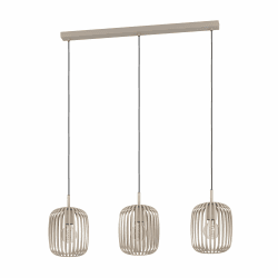 EGLO Hängelampe Romazzina, Esstisch Pendelleuchte 3-flammig Pendelleuchte 3-flammig, Sandfarben Angebot bei HelloDeals