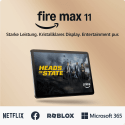 Amazon Fire Max 11-Tablet (Neueste Generation), unser bisher leistungsstärkstes Tablet, mit klarem 11-Zoll-Display, Octa-Core-Prozessor, 4 GB RAM, 14 Std. Akkulaufzeit, 64 GB, grau, mit Werbung Fire Max 11 64.0 GB mit Werbung Grau Angebot bei HelloDeals