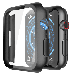 Misxi Schutzhülle mit Displayschutz für 45mm Apple Watch Series 9/8/7 45mm für Serie 9/8/7 Schwarz 2-Stück Angebot bei HelloDeals