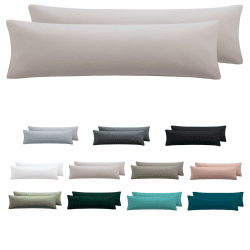 Seitenschläferkissen Bezug 40 x 145 2er Set, Beige Beige 40 x 145 cm Angebot bei HelloDeals