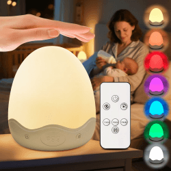 COOLNIGHT Nachttischlampe Touch Dimmbar,Stilllicht 10 Helligkeit 10 Farben Weiß Angebot bei HelloDeals