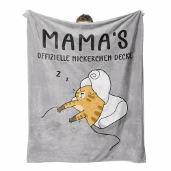 Juratar Mama Geschenk Kuscheldecke-Geschenk für Mama Geburtstag 157x132cm Grau Einzel Angebot bei HelloDeals