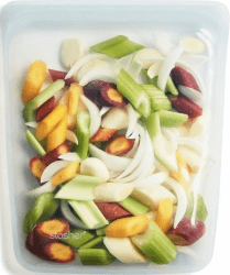 Stasher Half Gallon Silikonbeutel, Wiederverwendbar, Meal Prep, Tiefsee Clear Angebot bei HelloDeals