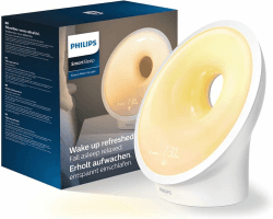 Philips HF3651/01, Wake Up Light, Plastik, Weiß, 12 x 19 x 19 cm [Energieklasse G] ohne Connected Funktionen Single Angebot bei HelloDeals
