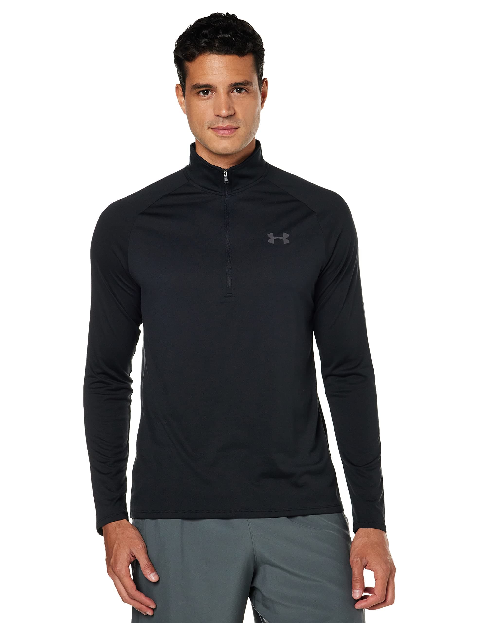 Under Armour Herren Herren Ua Tech™ ½ Zip Long Sleeve Sweatshirt L Schwarz Angebot bei HelloDeals