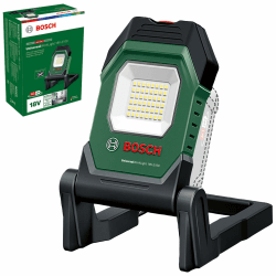 Bosch Akku- LED-Arbeitsleuchte/Baustellenlampe/mobiler Strahler UniversalWorkLight 18V-2100 (max. 2100 Lumen, 3 Helligkeitsstufen, Kopf mit 10 Klapppositionen; ohne Akku) Arbeitsleuchte 18V I ohne Akku Angebot bei HelloDeals