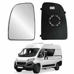Spiegelglas Ersatz für Ducato 2006-2021, Rückspiegel Beheizte Spiegel für Jumper 2006-2021, Außenspiegel Glas Asphärisch Verstellbar Geeignet Ersatz für Boxer 2006-2021 (Rechts)
