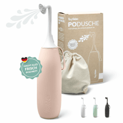 Hey Nature Po Dusche rosa, mobiles Bidet für eine sanfte, hygienische Reinigung des Intimbereichs. Podusche für Hilfe im Wochenbett, bei Hämorrhoiden & als Alternative zu feuchtem Toilettenpapier