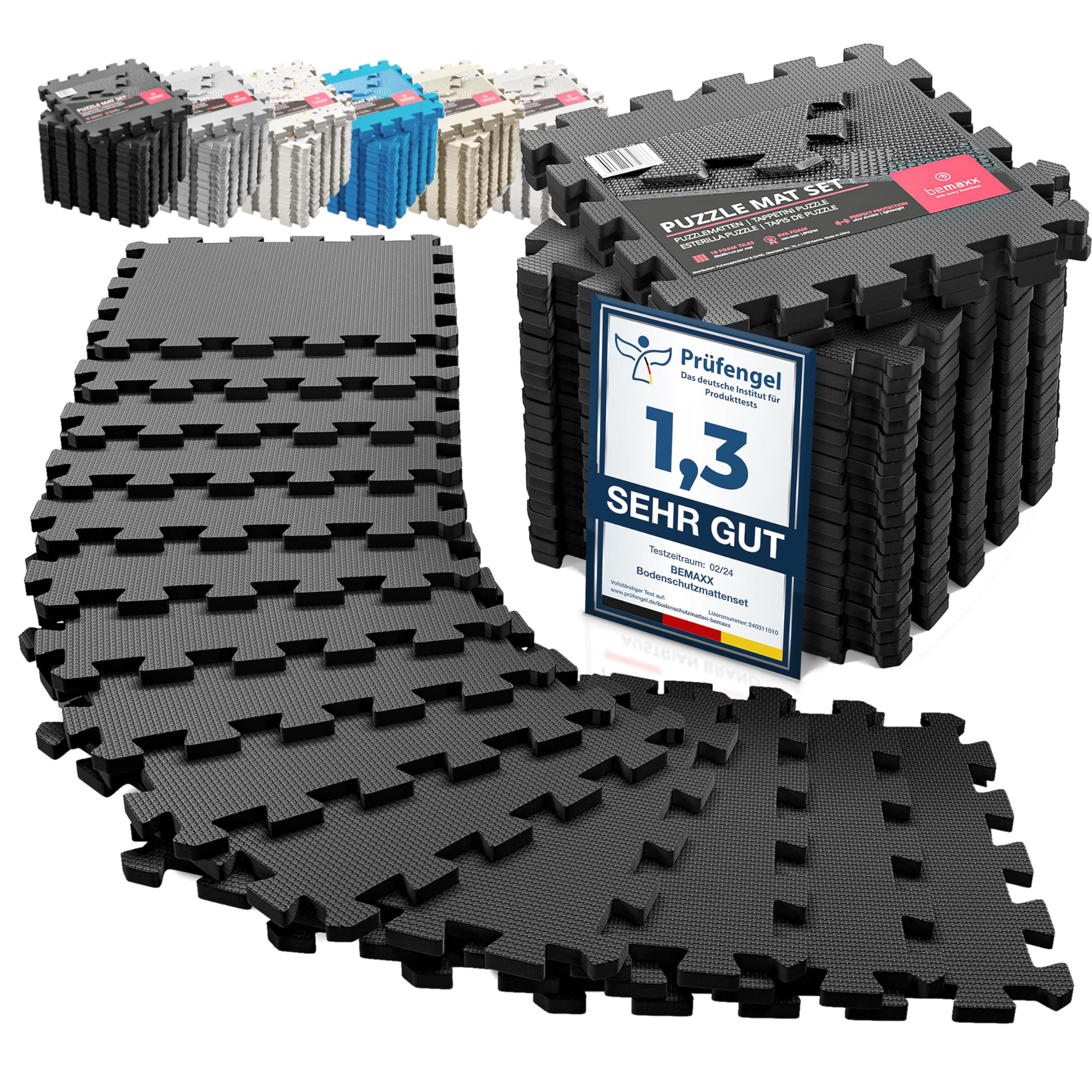 Schutzmatten Bodenschutzmatte Set Sportmatte Gymnastikmatte Puzzlematte đź§© Fitnessmatte Anthrazit