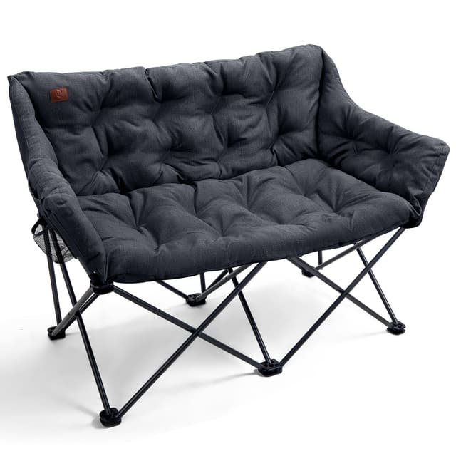 EVER ADVANCED Campingstuhl für 2 Personen 🏕️🪑 Luxus Klappsofa XXL 320KG Belastbar