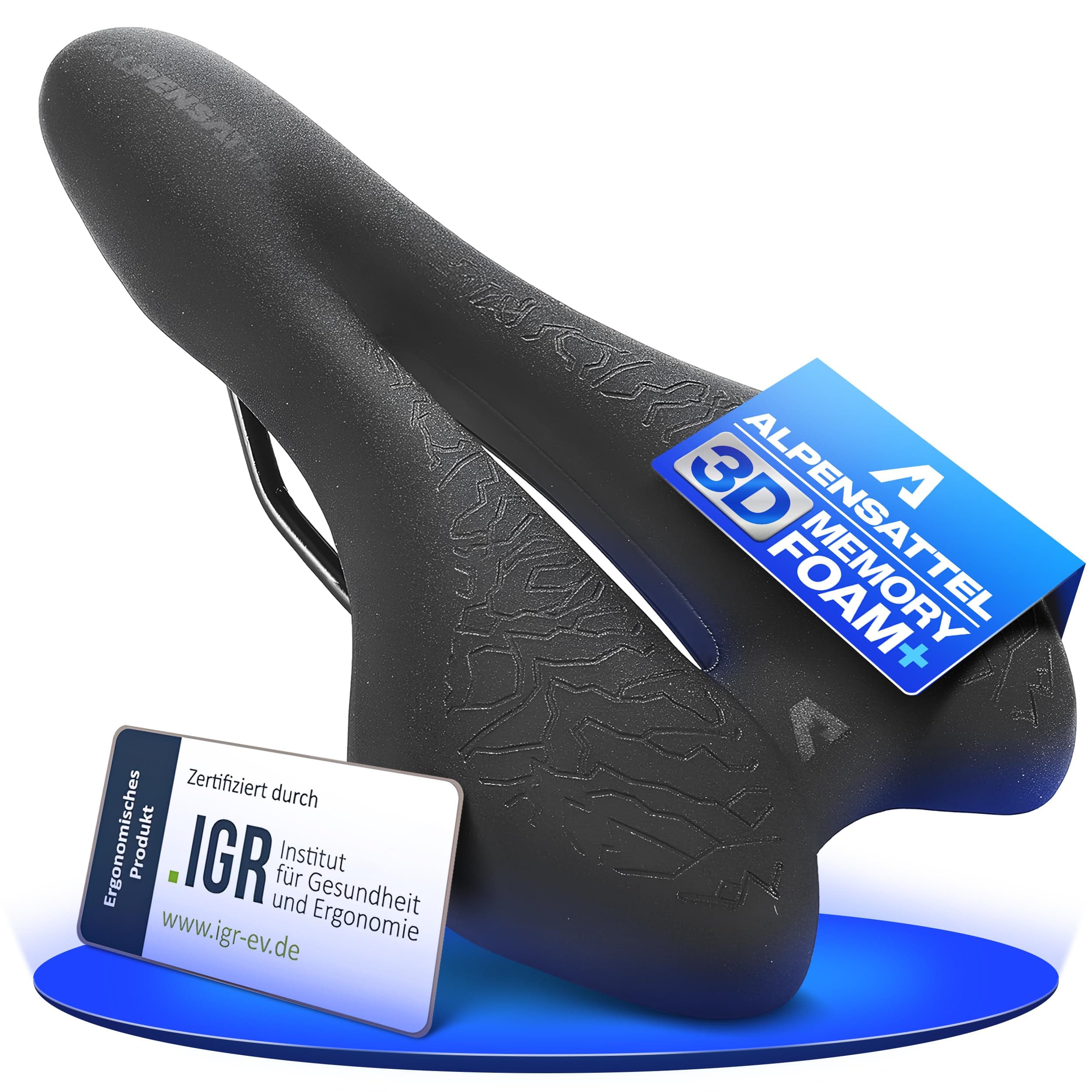 Alpensattel 3.0 Fahrradsattel 🚴‍♂️ | Ergonomischer Sattel für Herren & Damen