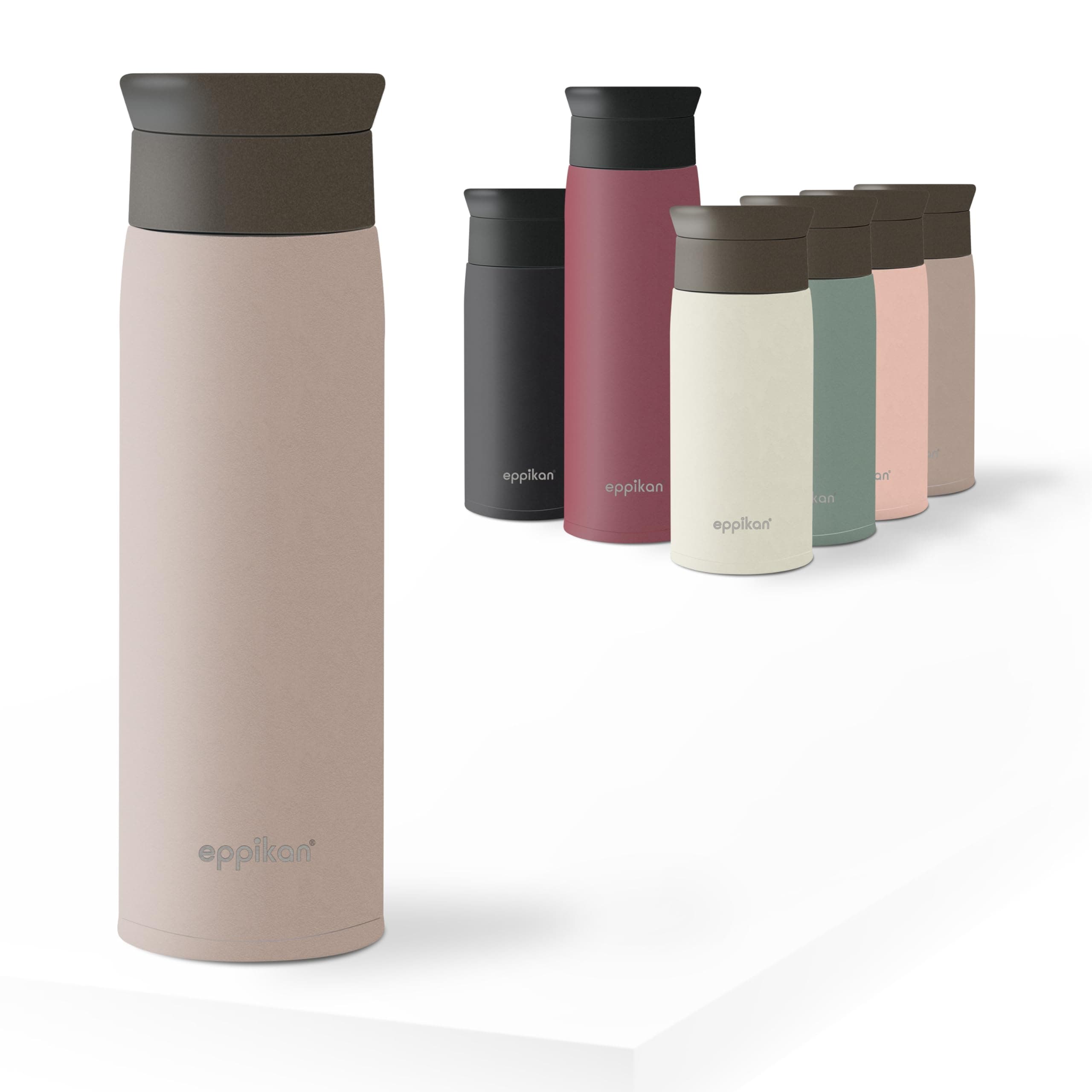 🌟 Eppikan EppiToGo Edelstahl Thermobecher 500 ml Lavender Grey