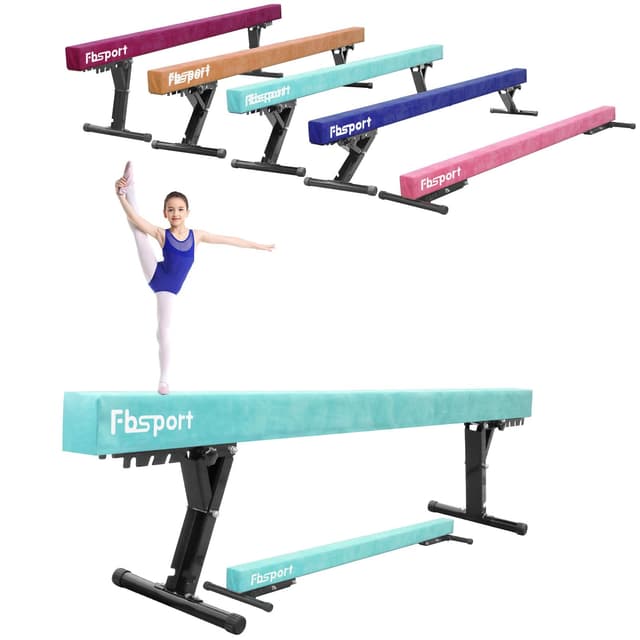 FBSPORT Kinder Schwebebalken für Zuhause - Gymnastik Balance Beam 244CM 🤸♂️