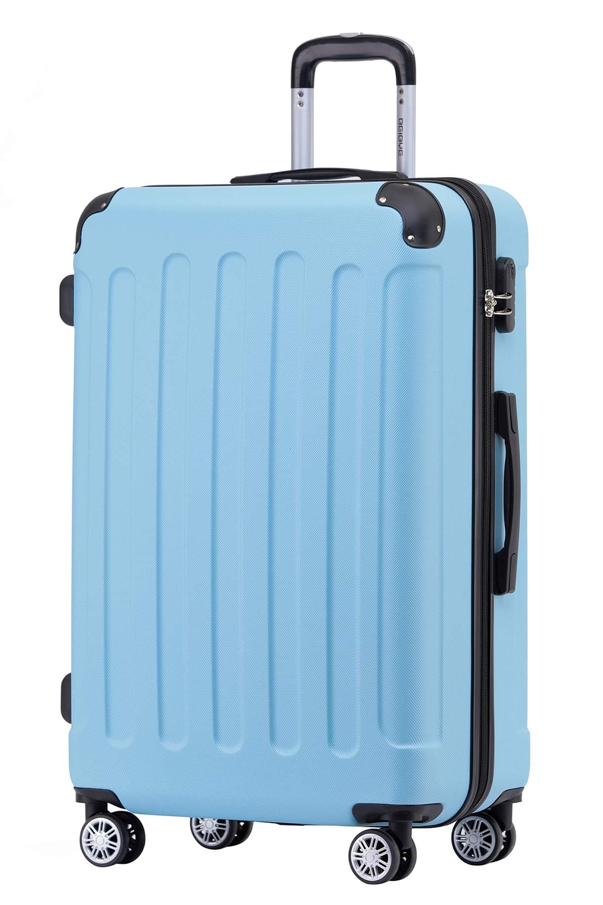 🌟 BEIBYE Zwillingsrollen Hardcase Reisekoffer Koffer Trolleys Hartschale in XL-L-M in 14 Farben