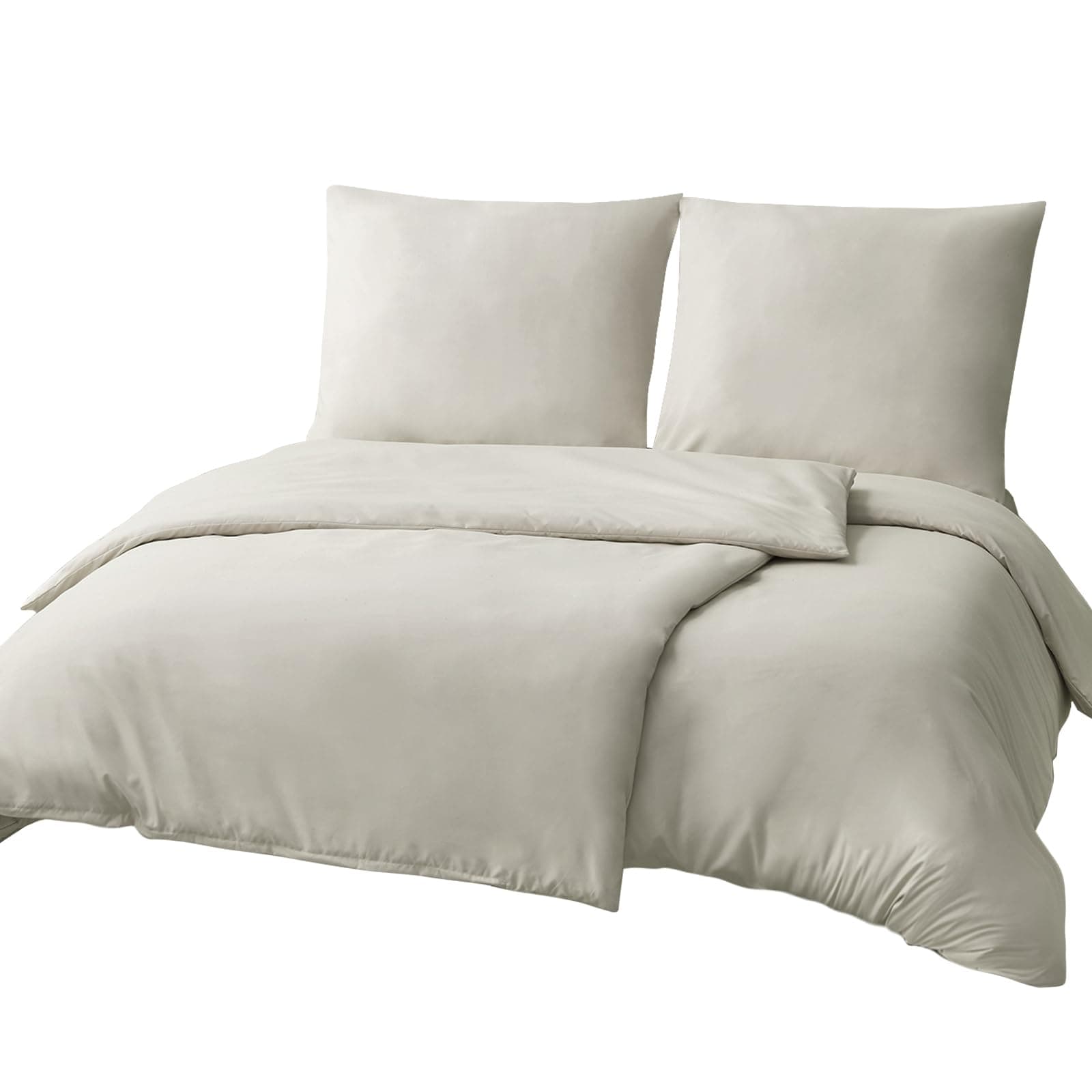 đïž RUIKASI BettwĂ€sche 135x200 4teilig Beige - Polyester Mikrofaser BettwĂ€sche-Sets đ Oeko-TEX đ Weich und BĂŒgelfrei