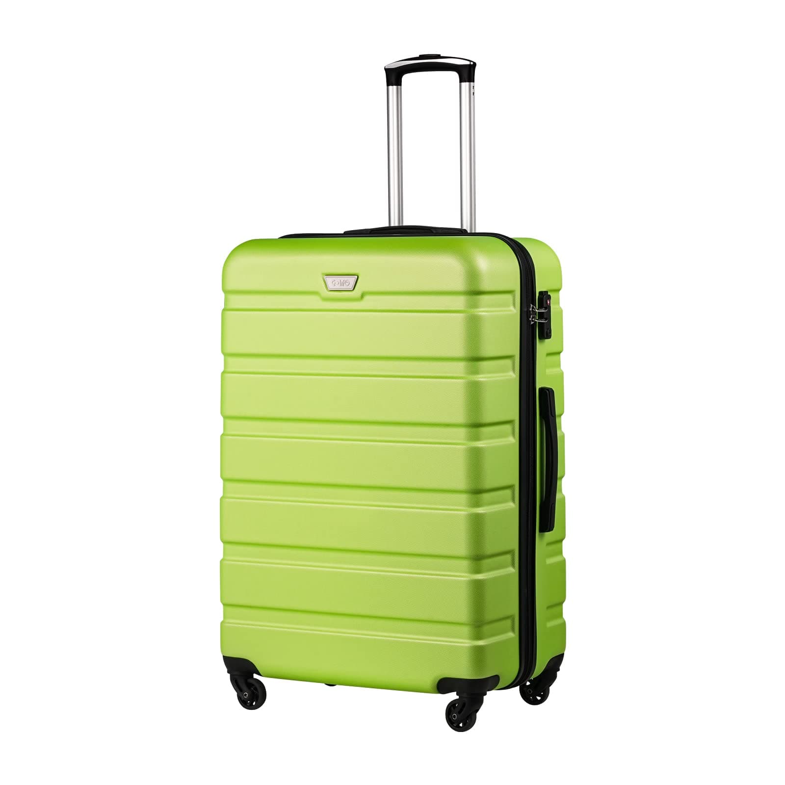 🧳 COOLIFE Hartschalen-Koffer Trolley Rollkoffer Reisekoffer in Apfelgrün 🍏