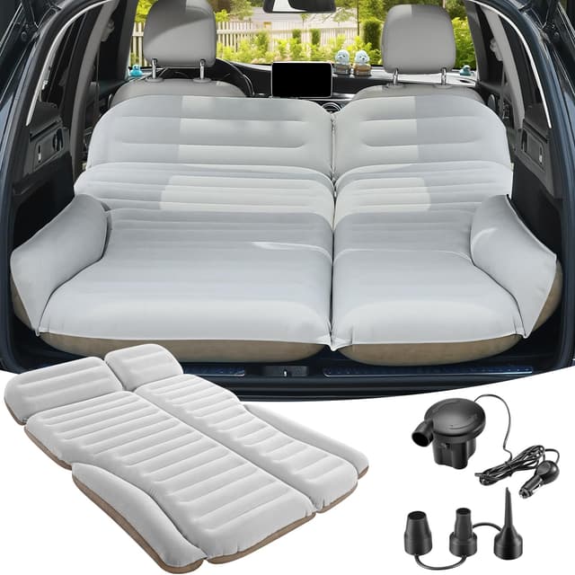 🚗🏕️ KMZ SUV Luftmatratze Doppelseitige Dickere Beflockung Auto-Bett 🛏️