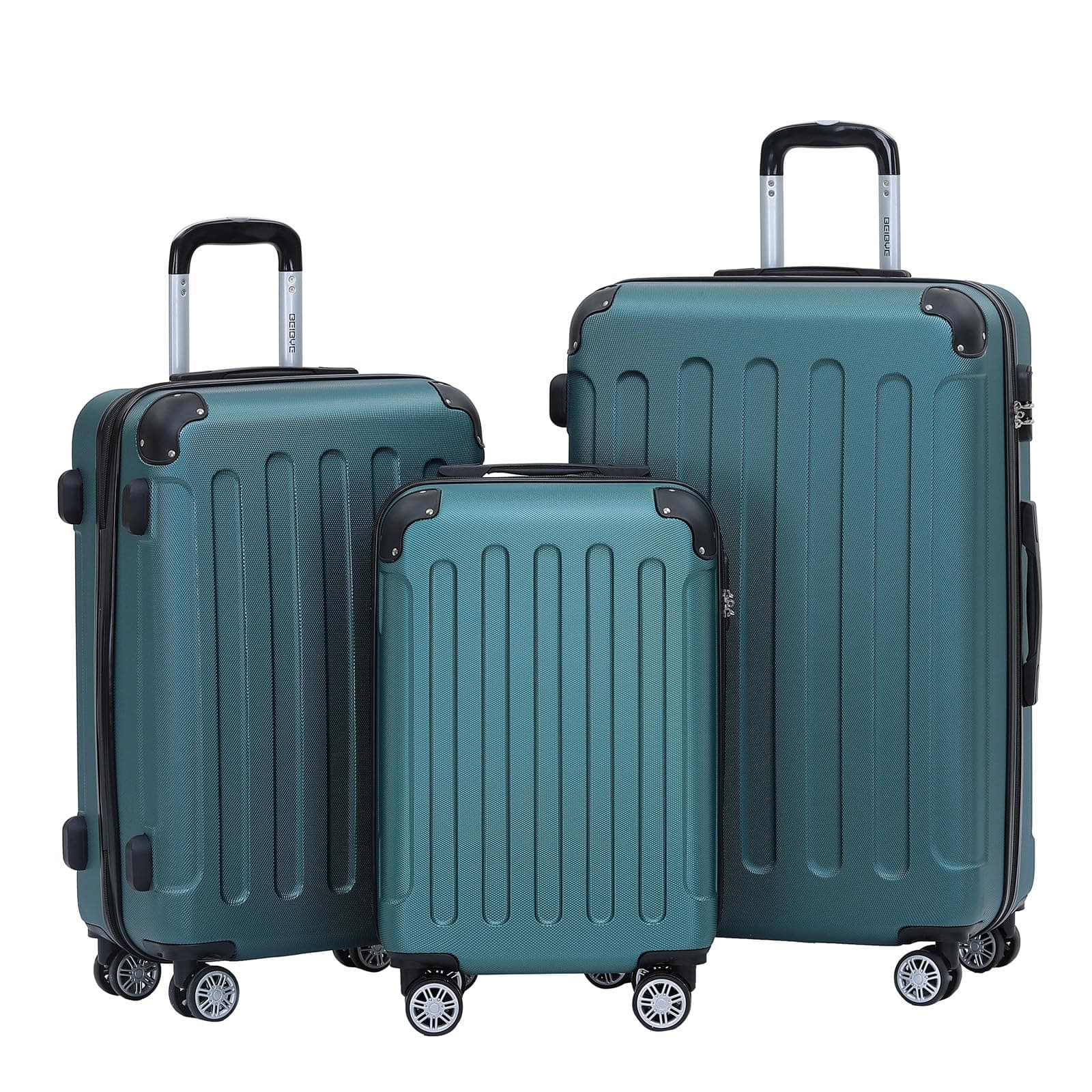 🌟 Angebot: BEIBYE Zwillingsrollen Hardcase Reisekoffer Koffer Trolleys Hartschale XL-L-M in 14 Farben