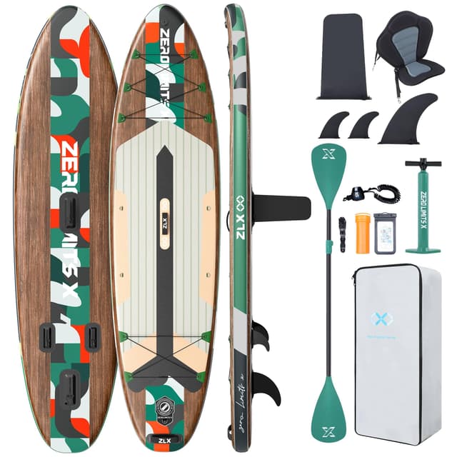 🌊 ZLX SUP Board mit Sitz Tragbar Stand up Paddling Board 320cm 🏄
