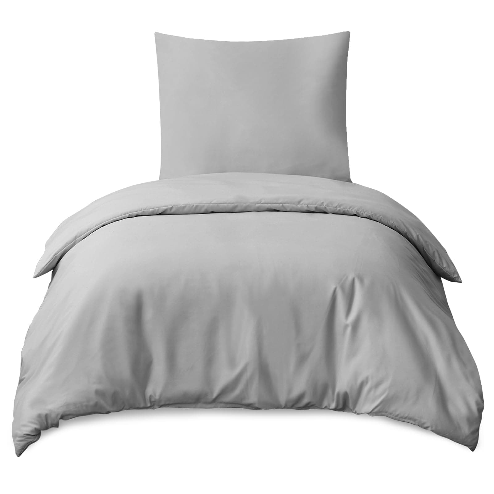 RUIKASI Bettwäsche 140x200 2teilig Grau - Hellgrau Mikrofaser Bettwäsche-Sets 🛏️