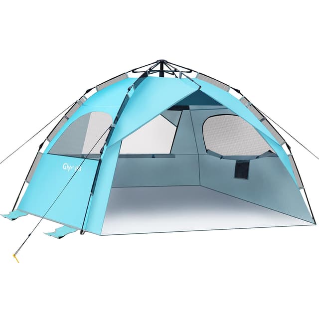 Glymnis Strandmuschel Quick Up Strandzelt UV-Schutz 50+ 🏖️