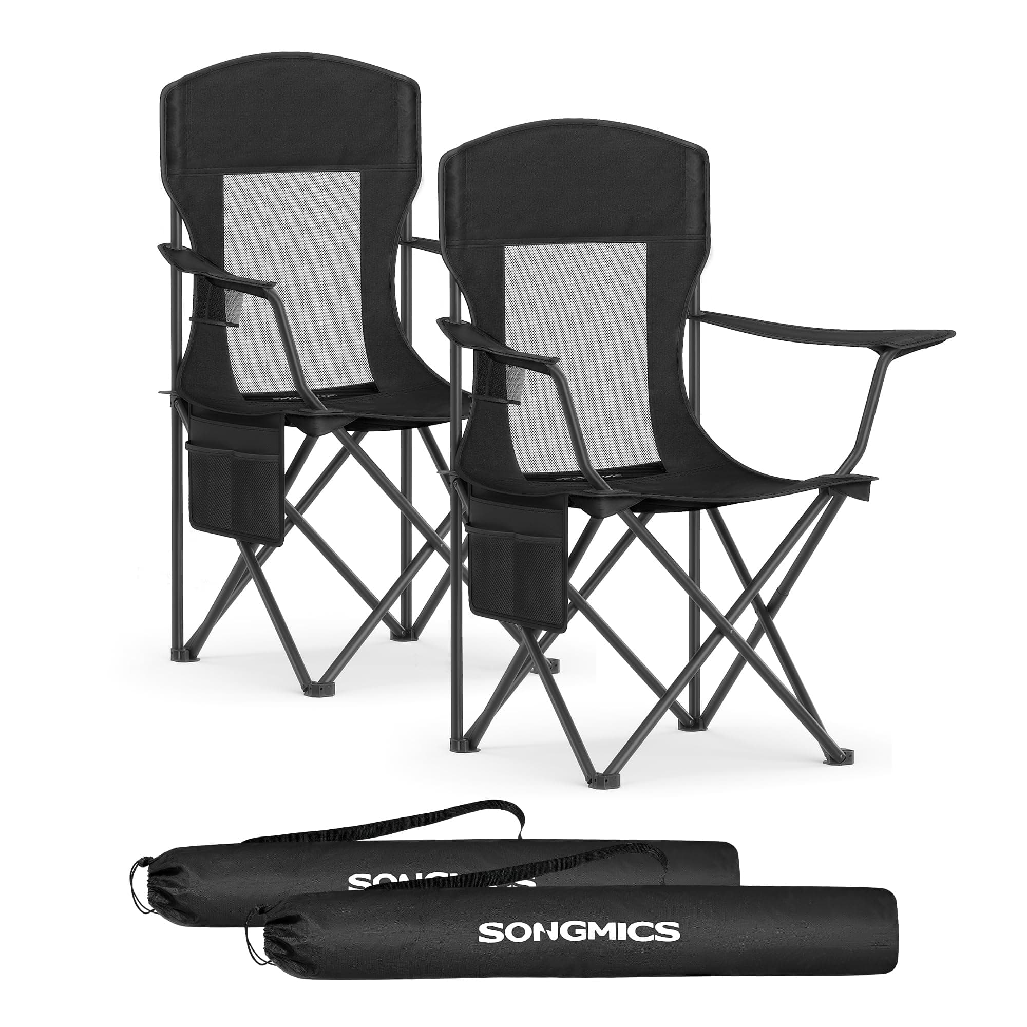 🏕️ SONGMICS Campingstuhl 2er Set - Klappstuhl Outdoor, Angelstuhl