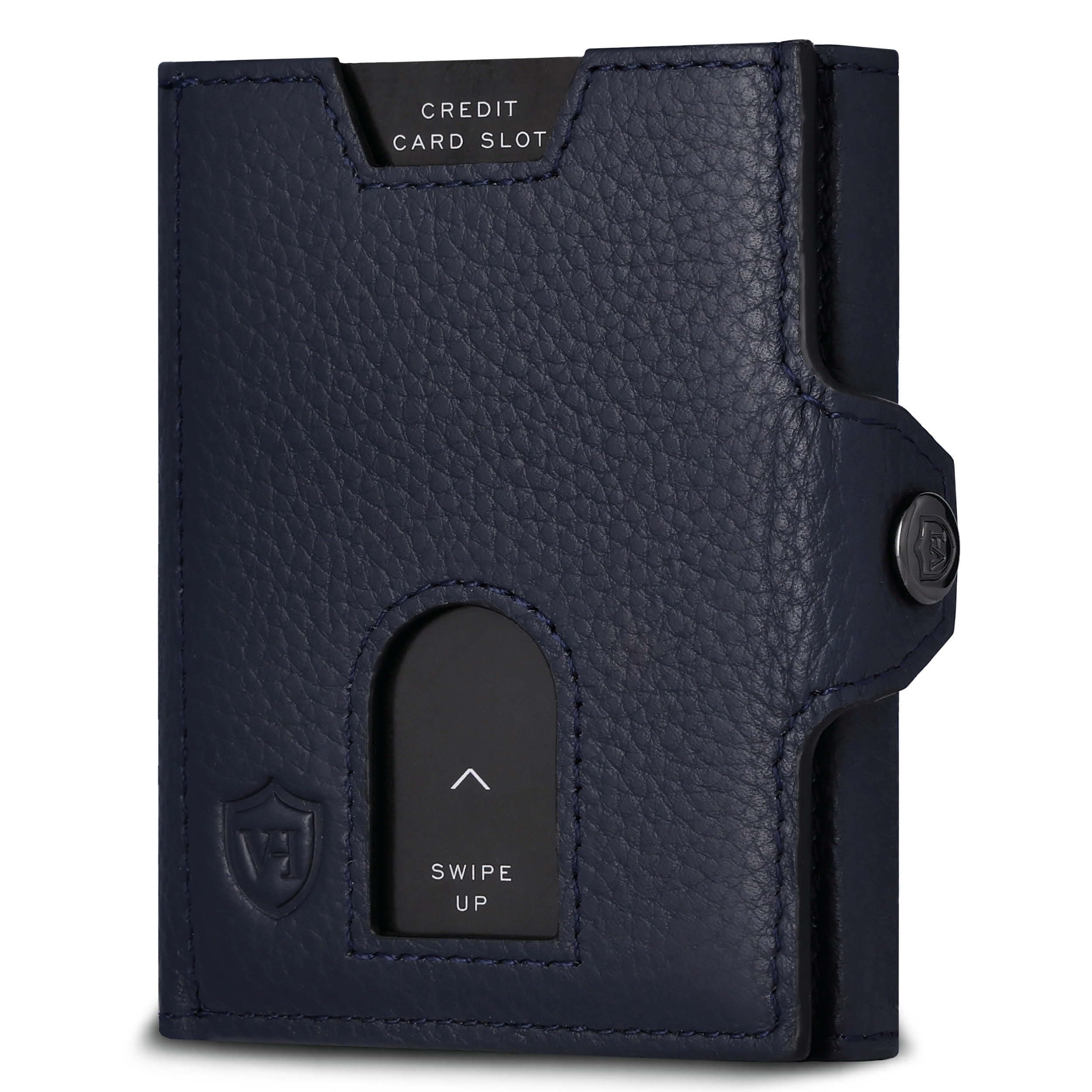 🌟 VON HEESEN Slim Wallet mit XL Münzfach & RFID Schutz - Leder Geldbörse Herren klein 🌟