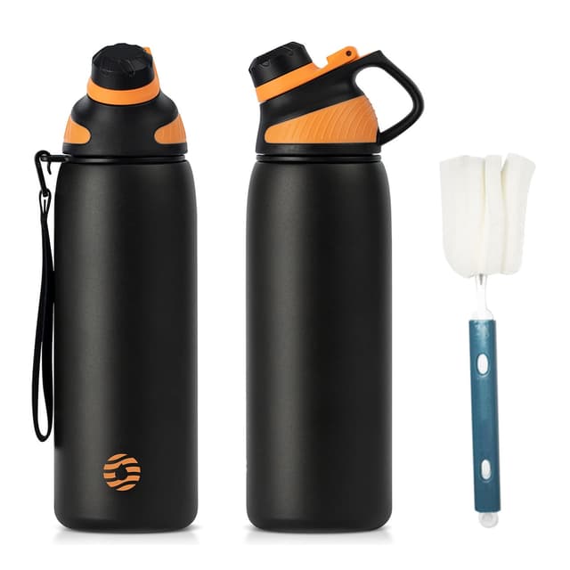 Fjbottle Edelstahl Trinkflasche Sport 🌊 1L, 800ml, 600ml, 400ml BPA-Frei