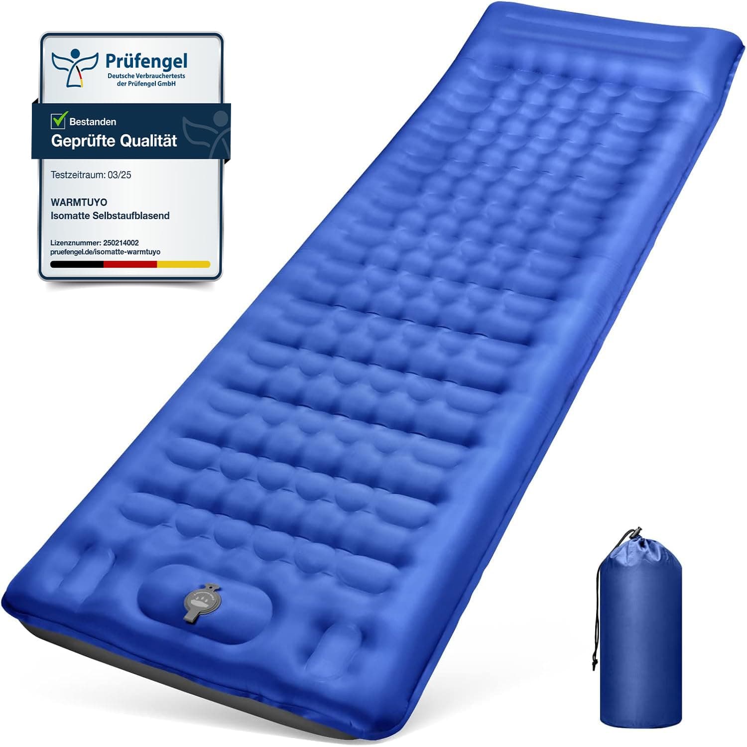 Isomatte Camping Selbstaufblasend 12CM Verdicktes Aufblasbare Matratze 🏕️