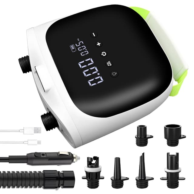 4000mAh Sup Pumpe Elektrisch mit Akku,20PSI Wiederaufladbar Hochdruck Luftpumpe