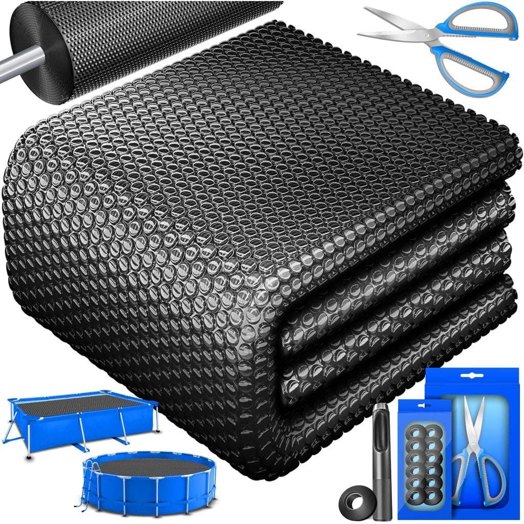 đđ KESSERÂź Pool Solarabdeckplane 450 x 220cm Schwarz đđ