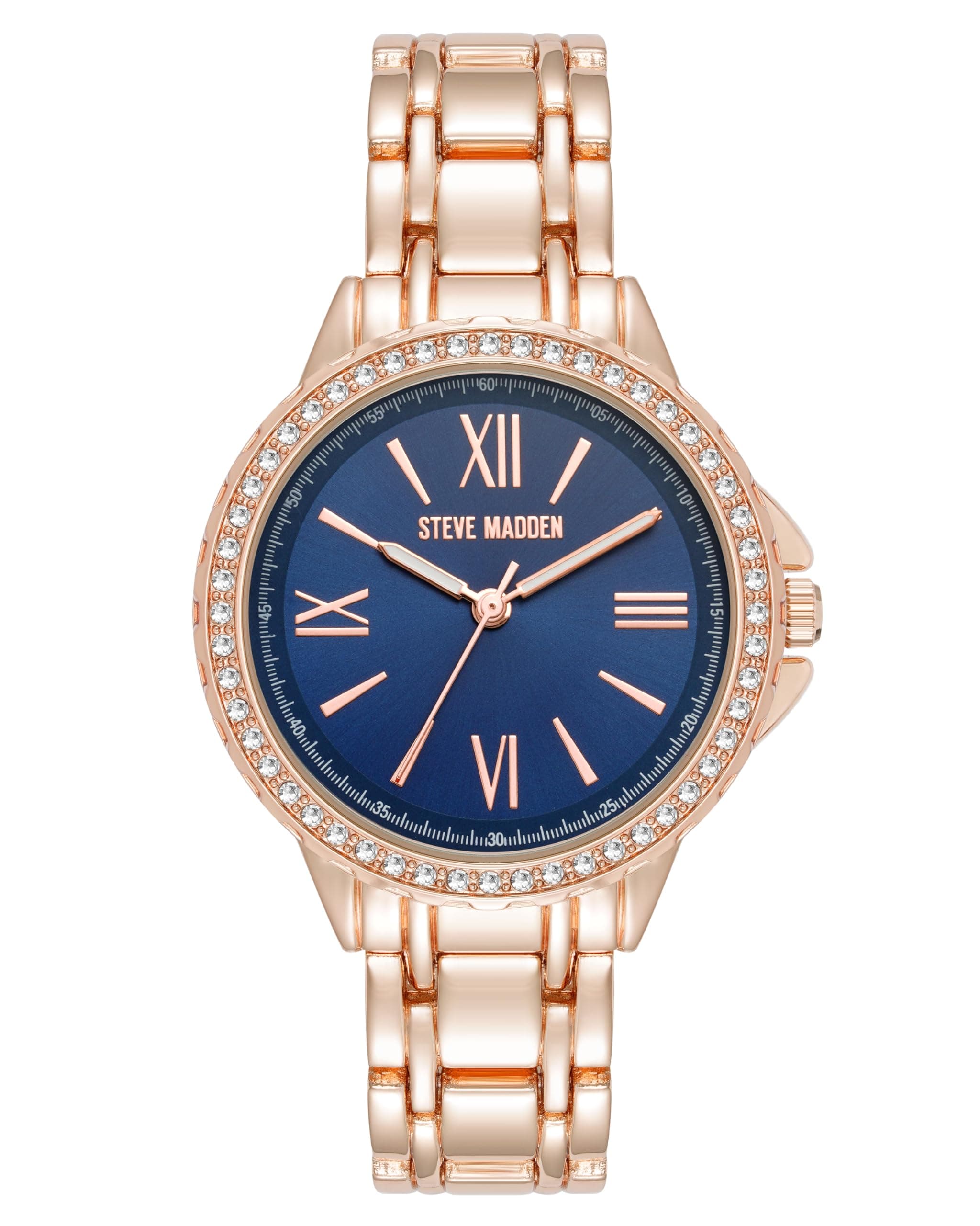 🌟 Steve Madden Frauen Armbanduhr Marineblau/Roségold 🌟