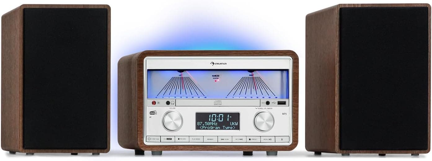 🎵 Auna DAB Radio CD-Player für Zuhause | FM/DAB/DAB+ Radio mit Bluetooth und AUX 📻