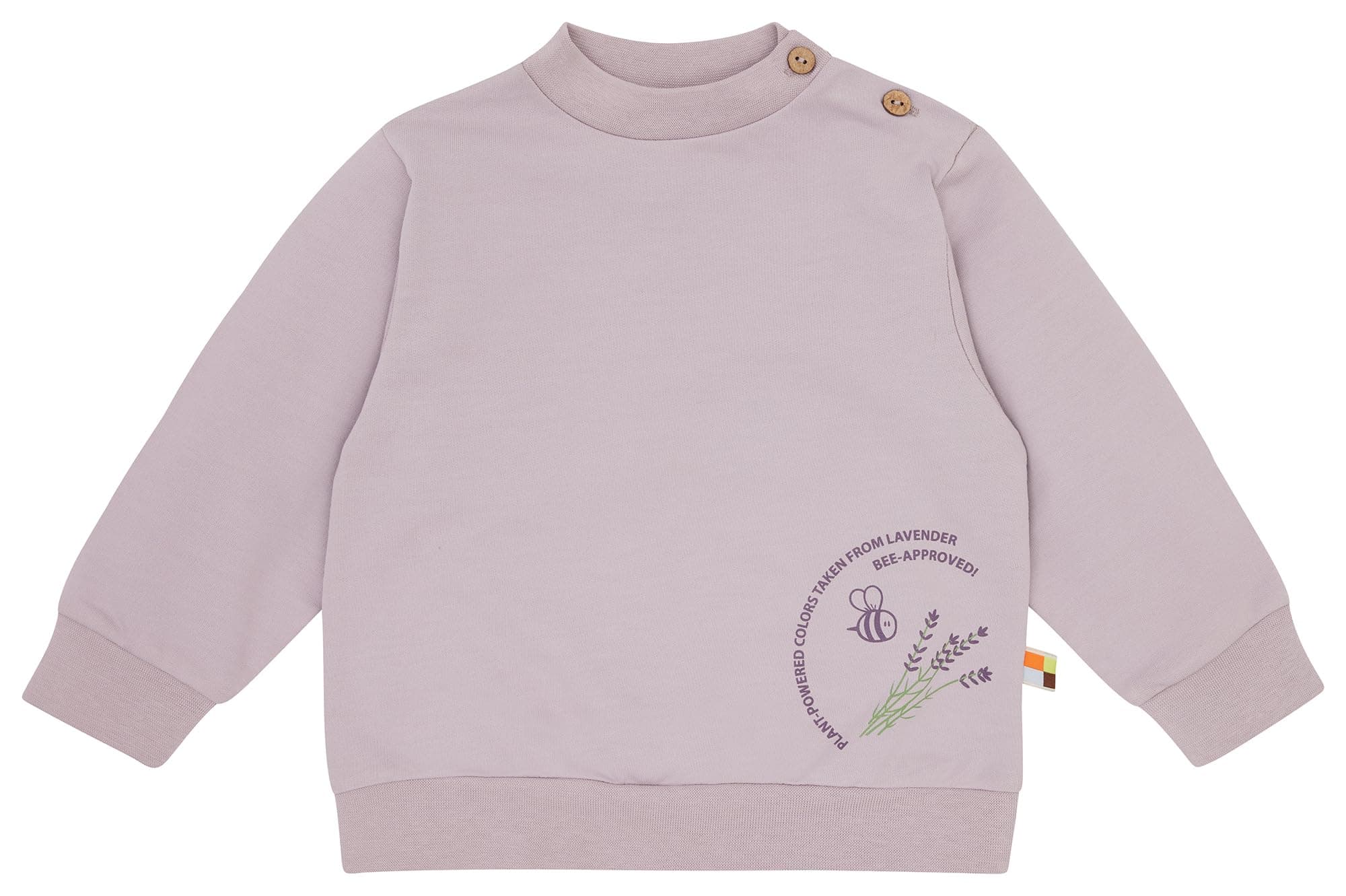 🌿👶 loud + proud Unisex Kinder Mit Pflanzenfarben Gefärbt Sweatshirt 86-92 Lavender Deal! 🌿👶