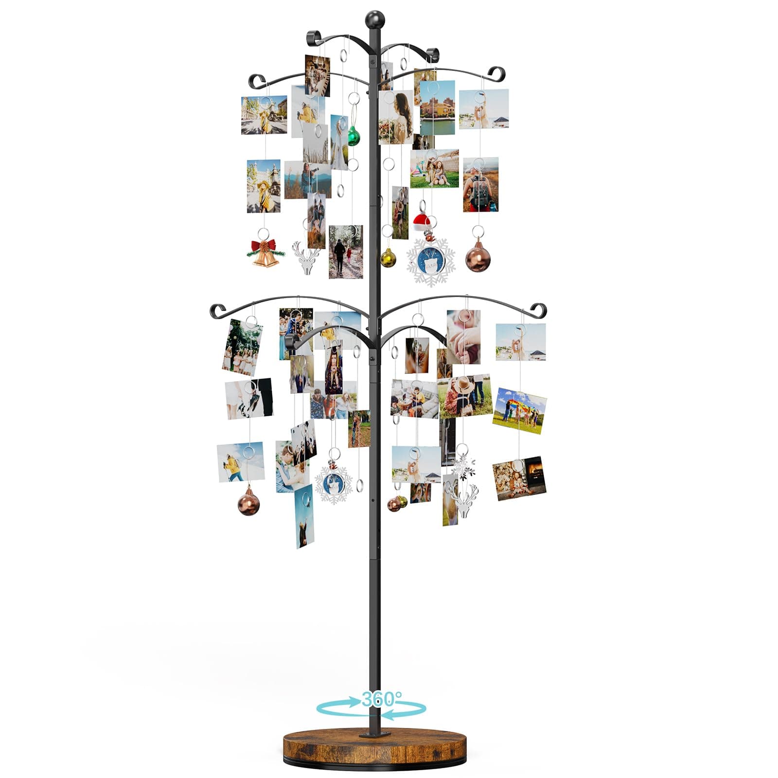 Emfogoo Familienfotobaum Bilderrahmen mit 90 Clips für Fotos - Ideales Geschenk 🎁
