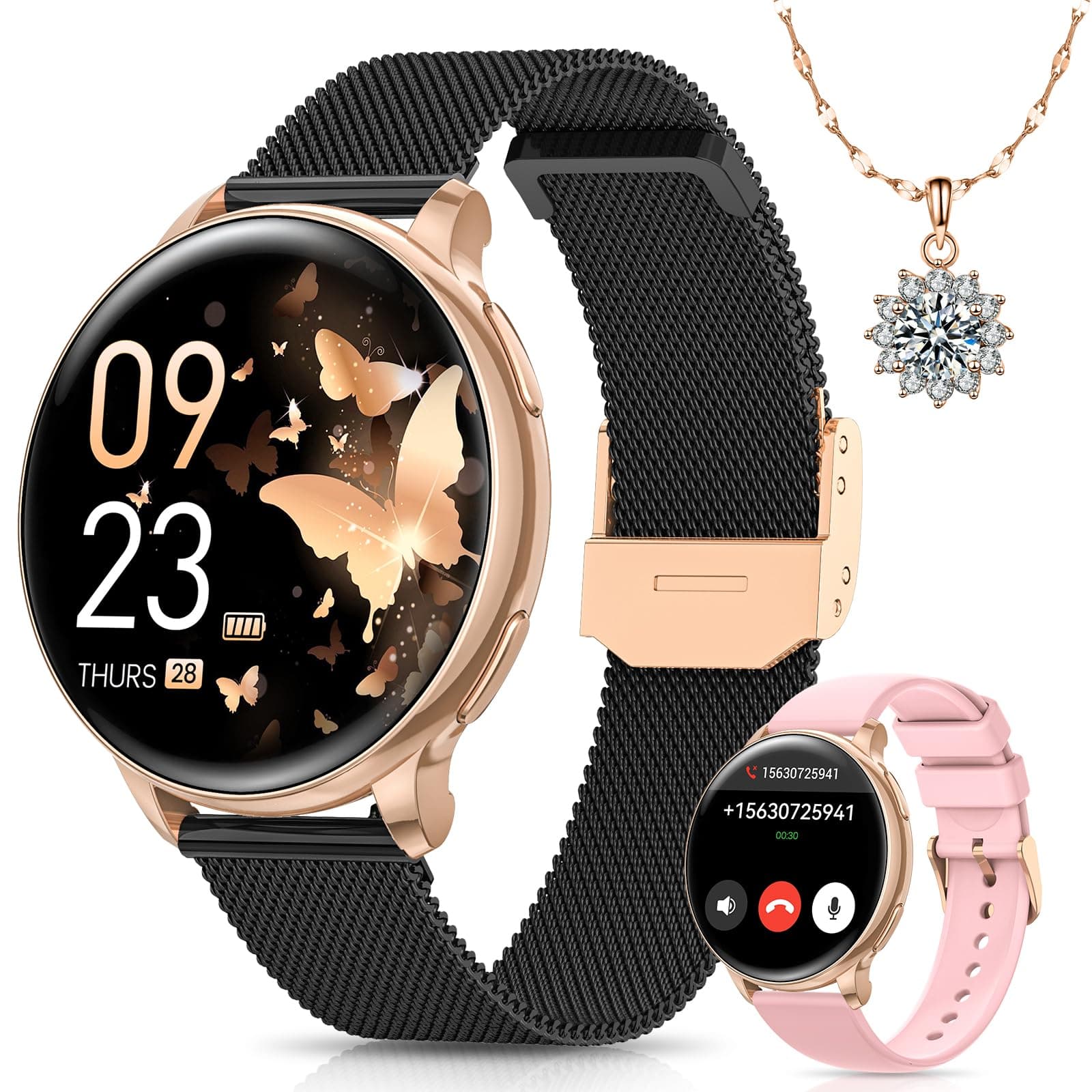 Sanorum Smartwatch Damen - Elegantes und Modisches Design in Harmonie mit dem Klassischen