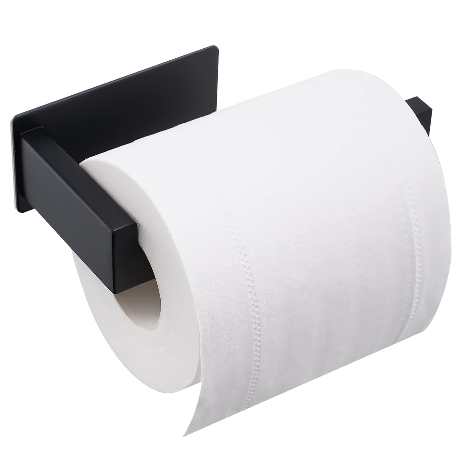 đœ Eowihor Toilettenpapierhalter Ohne Bohren, Selbstklebend Toilettenpapierrollenhalter Schwarz đ