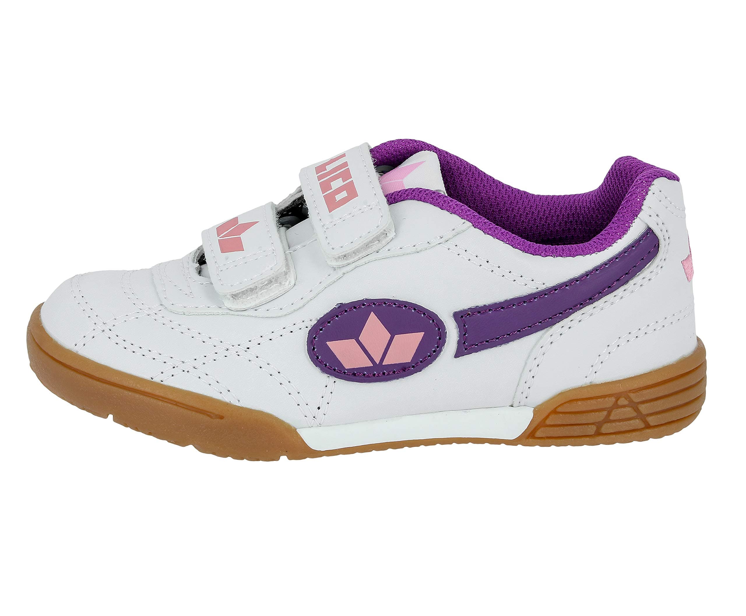 đ„ Mega Sale! Lico Unisex Kinder Bernie V Hallenturnschuhe 37 EU - Weiss Lila Rosa