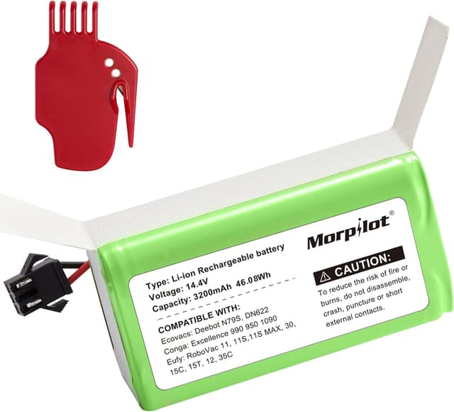 Morpilot Ersatzakku für eufy RoboVac 3200mAh + Bürste 🤖🔋