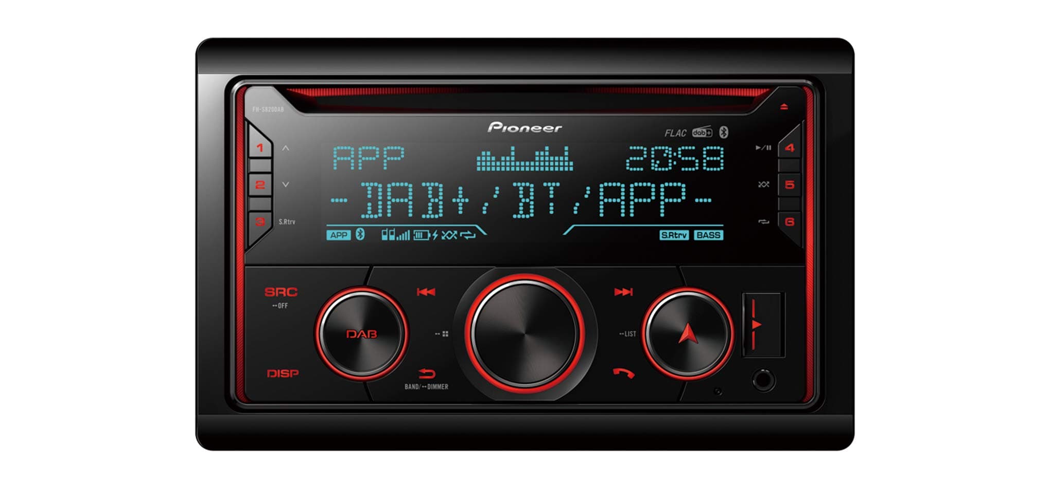 Pioneer FH-S820DAB 2DIN Autoradio mit DAB+ und Bluetooth 🚗🎶
