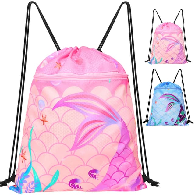 🧜♀️🎒 EOAMGO Schwimmtasche Kinder - Sportbeutel Turnbeutel Mädchen 🎒🧜♀️