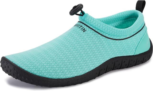 🌊👟 WHITIN Wasserschuhe Damen Herren Aquaschuhe Schnell Trocknend Strandschuhe 🌞 41 EU Grün