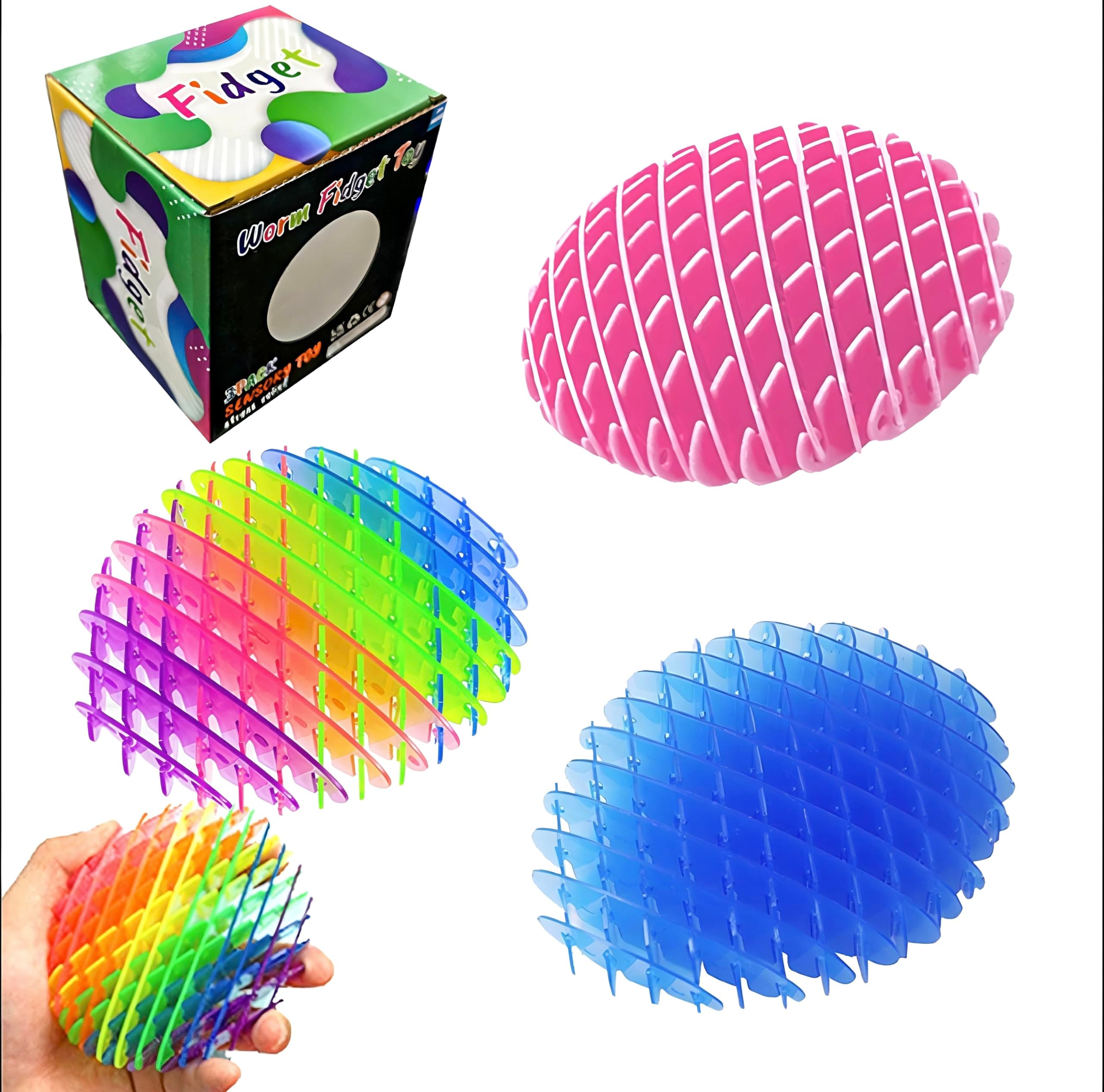 đđȘ± 3 StĂŒck Fidget Worm Stress Spielzeug - Anti Stress Fidget Wurm Sensory Toys