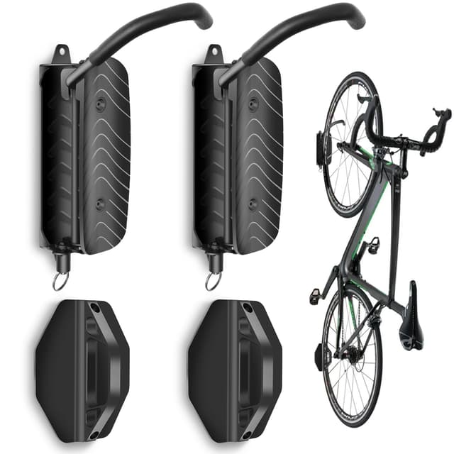 Schwenkbare Fahrrad-Wandhalterung 2er Pack 🚲🔧 | Platzsparend & Robust