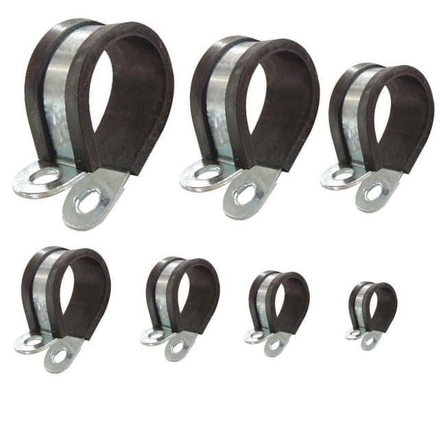 🔧🔩 Super Angebot! Rohrschellen mit Gummieinlage - Ø 8mm / Band 20mm, 2 Stück