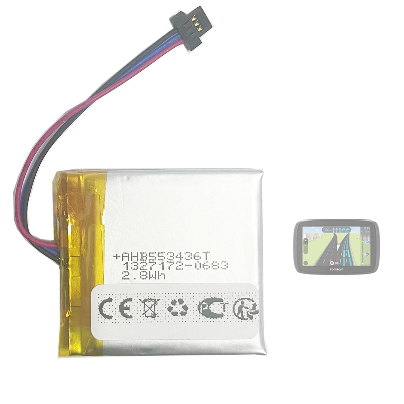 Aousavo VF3S AHA11108003 Ersatzakku für Tomtom Start 40 🚗