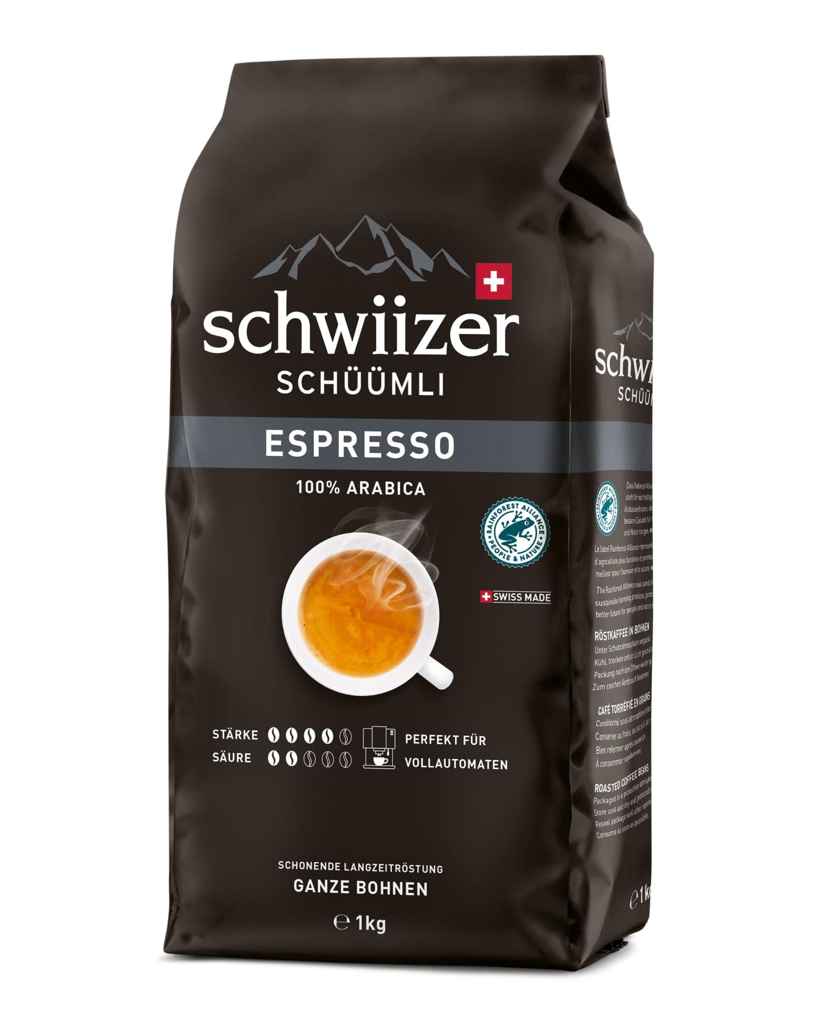Angebot: Schwiizer Schüümli Crema Intenso Espresso Single 1kg